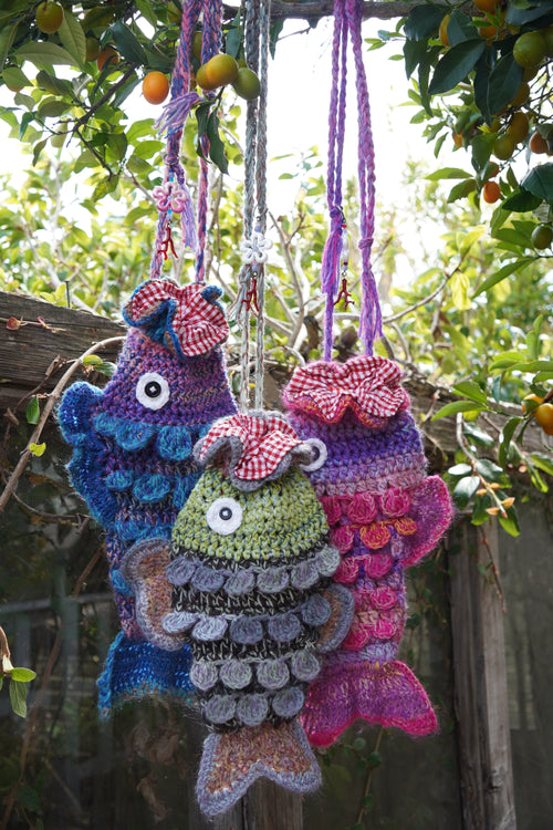 Custom Crochet Fish Bag